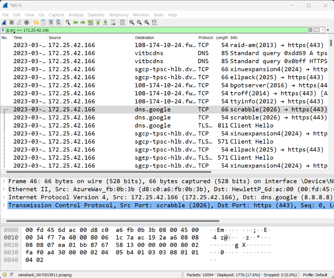 Wireshark Packet Analysis